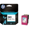 Image de Cartouche D'encre Hp 301 Trois Couleurs (cyan, Magenta, Jaune) Authentique (ch562ee)
