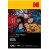 Image de KODAK Picture Paper - Papier Photo Brillant, Pack de 100 Feuilles, Format A6 (10x15cm), 180g/m², Idéal pour Impressions Jet d'Encre, Couleurs Éclatantes et Contraste Élevé, Finition Haute Qualité - Excellent état en occasion ou reconditionné