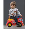 Image de Porteur Avec Assise Ouvrante Et Volant Directionnel Avec Klaxon Rouge