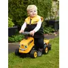 Image de Porteur Tracteur Avec Remorque, Pelle Et Râteau Jaune Jcb