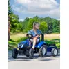 Image de Tracteur À Pédales Avec Remorque Bleu New Holland