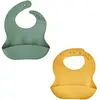 Image de Lot De 2 Bavoirs Silicone Vert