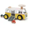 Image de Porteur Van Garage En Bois Jaune