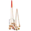 Image de Croquet Famille 2 Adultes Et 3 Enfants Bleu