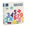 Image de Magnets En Bois 58 Chiffres Beige