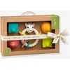 Image de Coffret Colo'rings + 2 cubes + 2 balles - Sophie la Girafe - VULLI multicolore