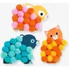 Image de Collage de pompons animaux vert