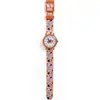 Image de Montre Enfant Fleurs Orange, Rose, Bleu