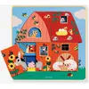 Image de Puzzle 3 niveaux Chez Moo bleu