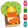 Image de Puzzle Bois Arbra Doudou Multicolore