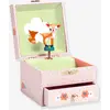 Image de Boîte à Musique Faon - rose imprimé