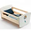 Image de Lit À Bascule Pomea Blue Night Pour Poupée Bleu, Marron