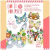 Image de Lot 5 masques animaux DIY rose