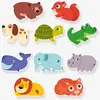Image de Puzzle duo animaux vert