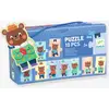 Image de Puzzle frise Nounours s'habille bleu