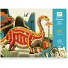 Image de Mosaïques Dinosaures rouge