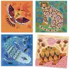 Image de Tampons Motifs Et Pelages Animaux Multicolore
