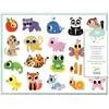 Image de Gommettes faciles à attraper Bébés animaux multicolore