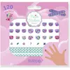 Image de 60 nails stickers - rose