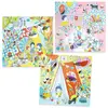 Image de Coloriages Petites Portes Les Cabanes De Nina Multicolore