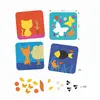 Image de Tableau De Feutrine Douce Nature Multicolore