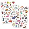 Image de Autocollants : Petites Créatures Multicolore