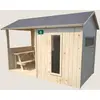 Image de Cabane En Bois Avec Préau Et Table De Jeu Jazz Marron
