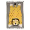 Image de Tapis Chambre Enfant Coton Imprimé Motif Lion Baba Multicolore