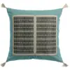 Image de Housse coussin brodé Vivaraise Yael Bleu 45x45 cm 1737060000