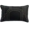 Image de Housse coussin Vivaraise Jaden Noir 30x50 cm 1749075000