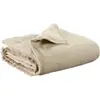 Image de Plaid uni Vivaraise Laly Beige 135x200 cm 1766015000