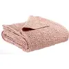 Image de Jeté de lit coton stonewashed Vivaraise Tana Rose 240x260 cm 2299030000