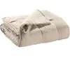Image de Jeté de lit coton stonewashed Vivaraise Zeff Beige 180x260 cm 3045080000