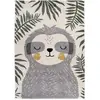 Image de Tapis Chambre Bébé Motif Paresseux Akiko Multicolore