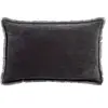 Image de Coussin uni Vivaraise Fara Noir 40x65 cm 5743075000