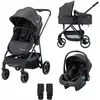 Image de Bebeconfort Poussette Trio Brume Avec Siège Auto I-size Mineral Graphite