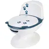 Image de Mini Toilette Panda, Pot Avec Bruit De Chasse D'eau, Panda Blanc Et Bleu