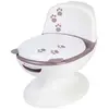 Image de Mini Toilette Panda, Pot Avec Bruit De Chasse D'eau, Panda Blanc Et Rose