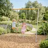 Image de Portique Balançoire Métal 1,90 M Agility Brioso - 4 Enfants Gris