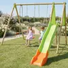Image de Portique Balançoire Techwood Optima 2,30 M Avec Toboggan Pour Enfants Bois