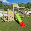 Image de Aire De Jeux Avec Toboggan 2,20 M Zesty Xpression - 12 Enfants Bois