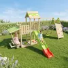 Image de Aire De Jeux Avec Toboggan 2,20 M Zesty Xpression Xl - 14 Enfants Bois