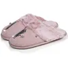 Image de Chaussons Mules Chat Fantaisie Confort Moelleux Rose Chiné