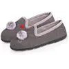 Image de Chaussons Charentaises Pompom Gris Chiné