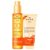 Image de NUXE SUN HUILE DE BRONZAGE VISAGE ET CORPS SPF30 COFFRET 2 pcs