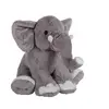 Image de Peluche - Éléphant Assis - 50 Cm Gris