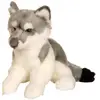 Image de Peluche - Loup Allongé - 30 Cm Gris