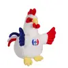 Image de Peluche Équipe De France - Fff Coq Bleu Blanc Rouge Sonore 25 Cm Bleu