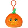 Image de Peluche - Porte-clés Citrouille Halloween - 8 Cm Orange