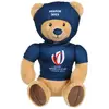 Image de Peluche Ours Coupe Du Monde De Rugby 2023 - Peluche Officielle Sous Licence - 24 Cm Assis Bleu